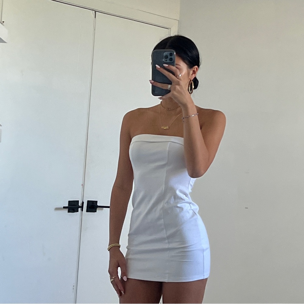 white dress